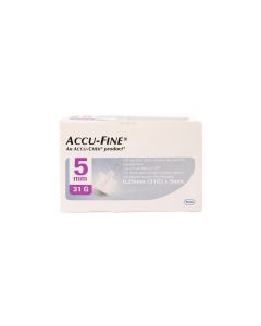 Accu-Fine Insulin Pen Needles 0.25Mm X 5Mm 100 Needle