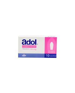 Adol 125 Mg 10 Suppositories