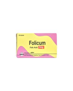 Folicum 5 Mg 20 Tablets