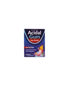 Acidal Gum Gas Relief 24 Gummies