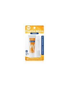 Pearlie White Travel Toothbrush with Premium Fluoruide Toothaste 25 g